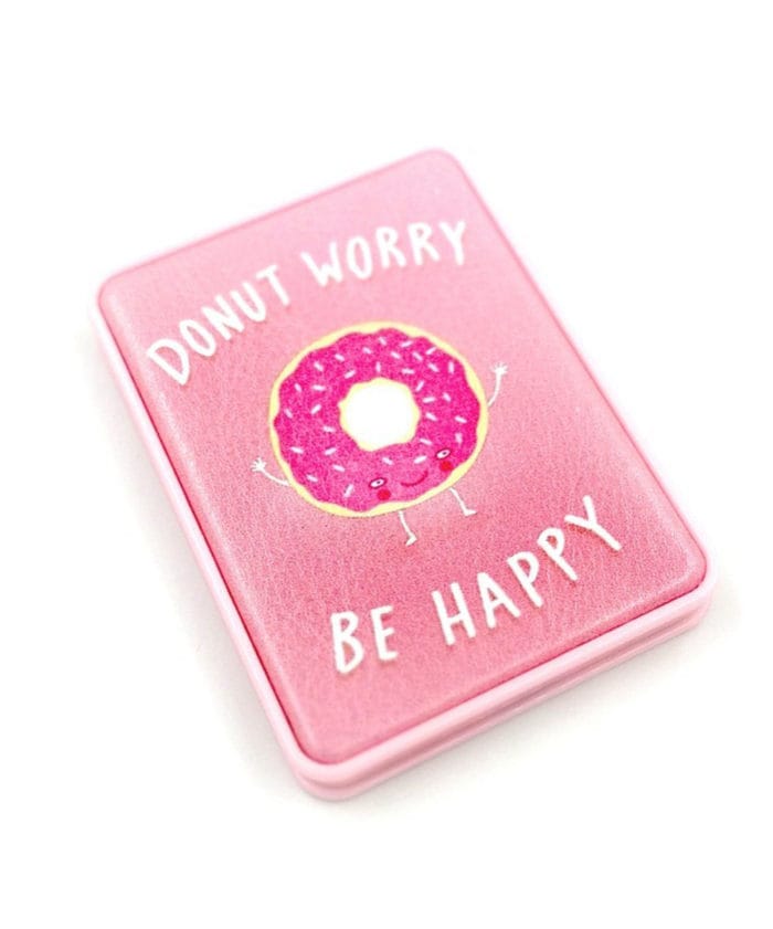 Donuts Design Pink color Compact Mirror