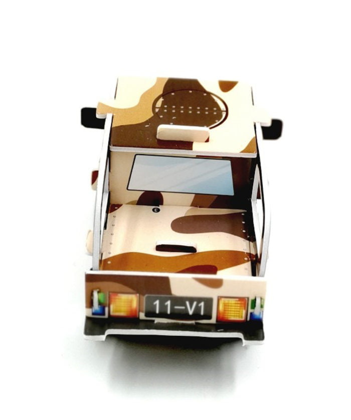 DIY 3d Brown Gypsy Pull Back TOY puzzle for kids