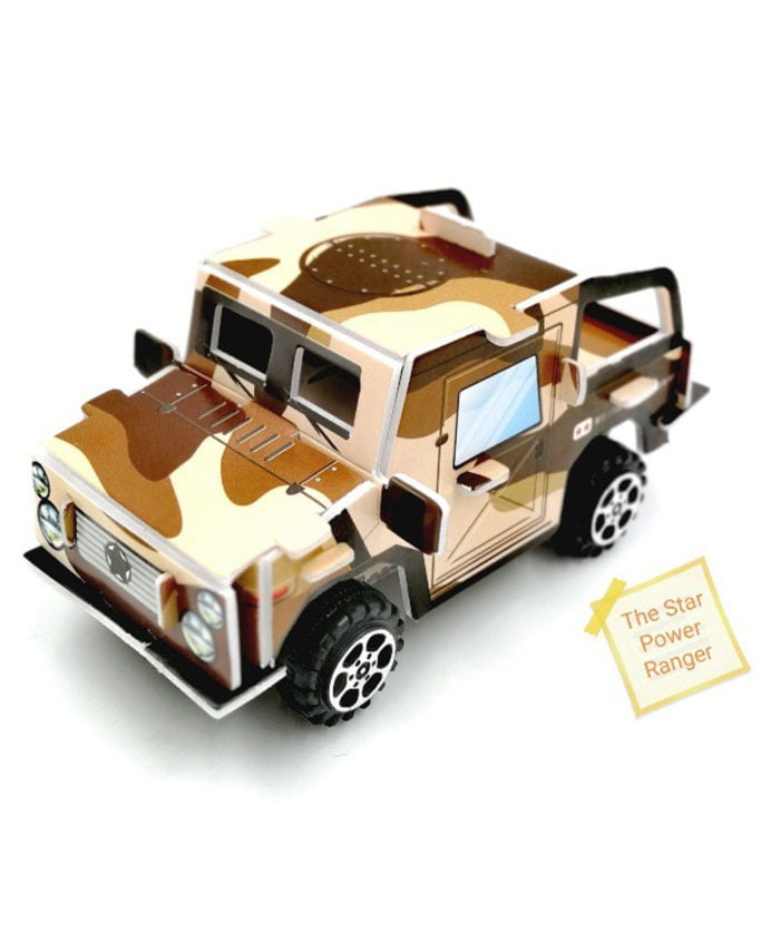 DIY 3d Brown Gypsy Pull Back TOY puzzle for kids