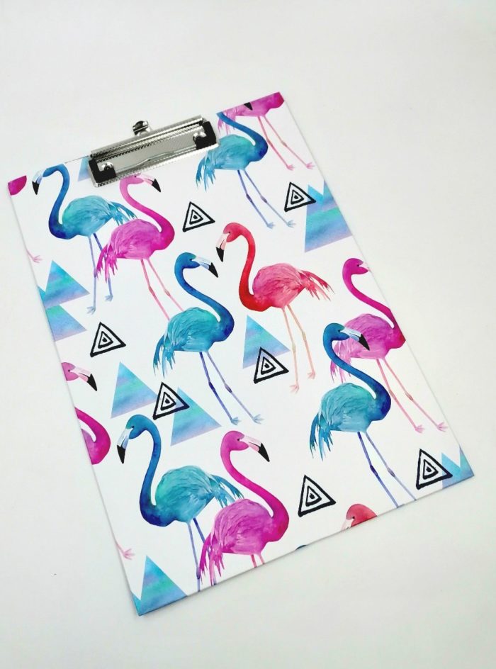 Flamingos Design Card Board Clip Board|Exam Pad 1