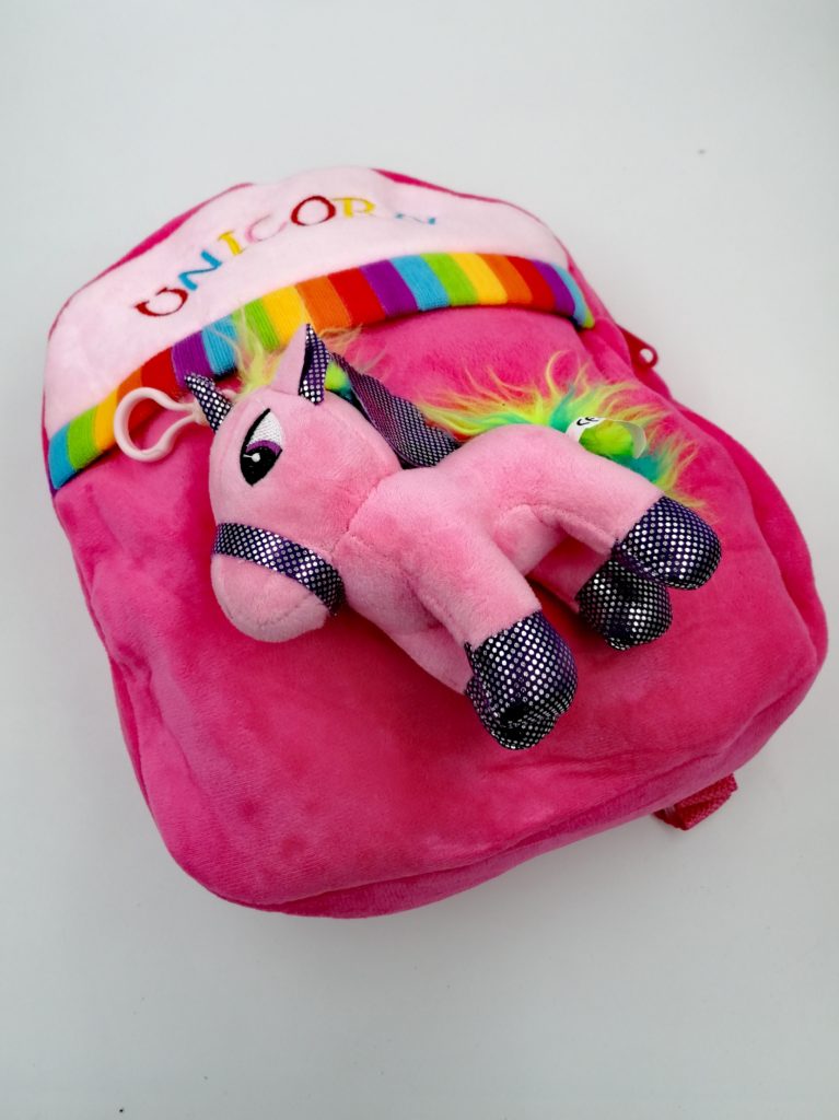 unicorn soft toy bag