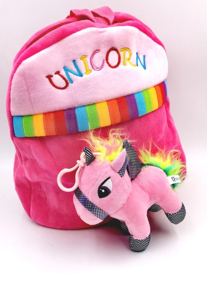 unicorn soft toy backpack