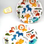 animal theme party paper plates for birthday