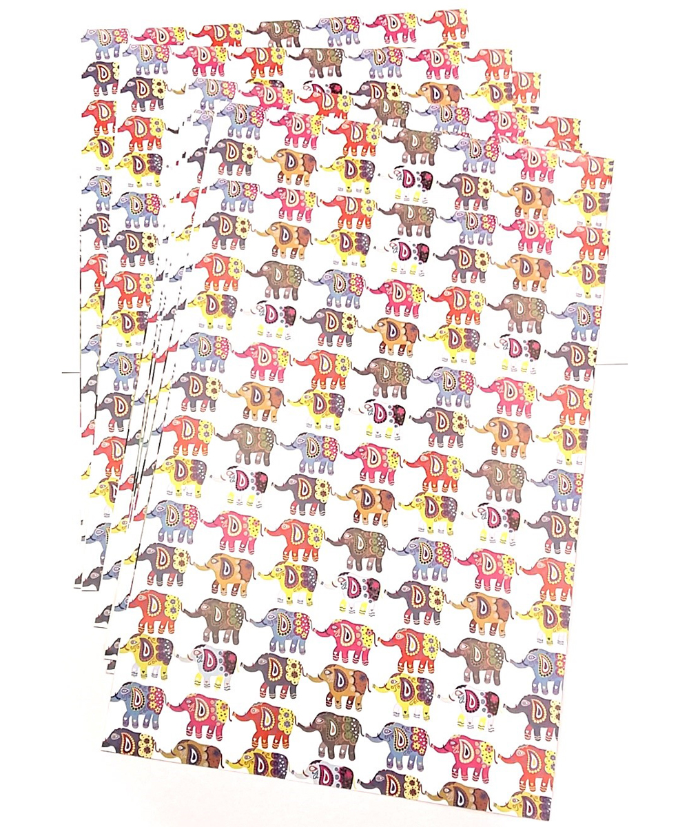 Elephant Design Printed A4 Size Galaxy Paper