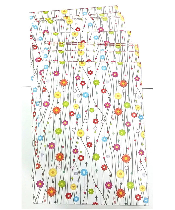 Flowers with a String Printed A4 Size Galaxy Paper