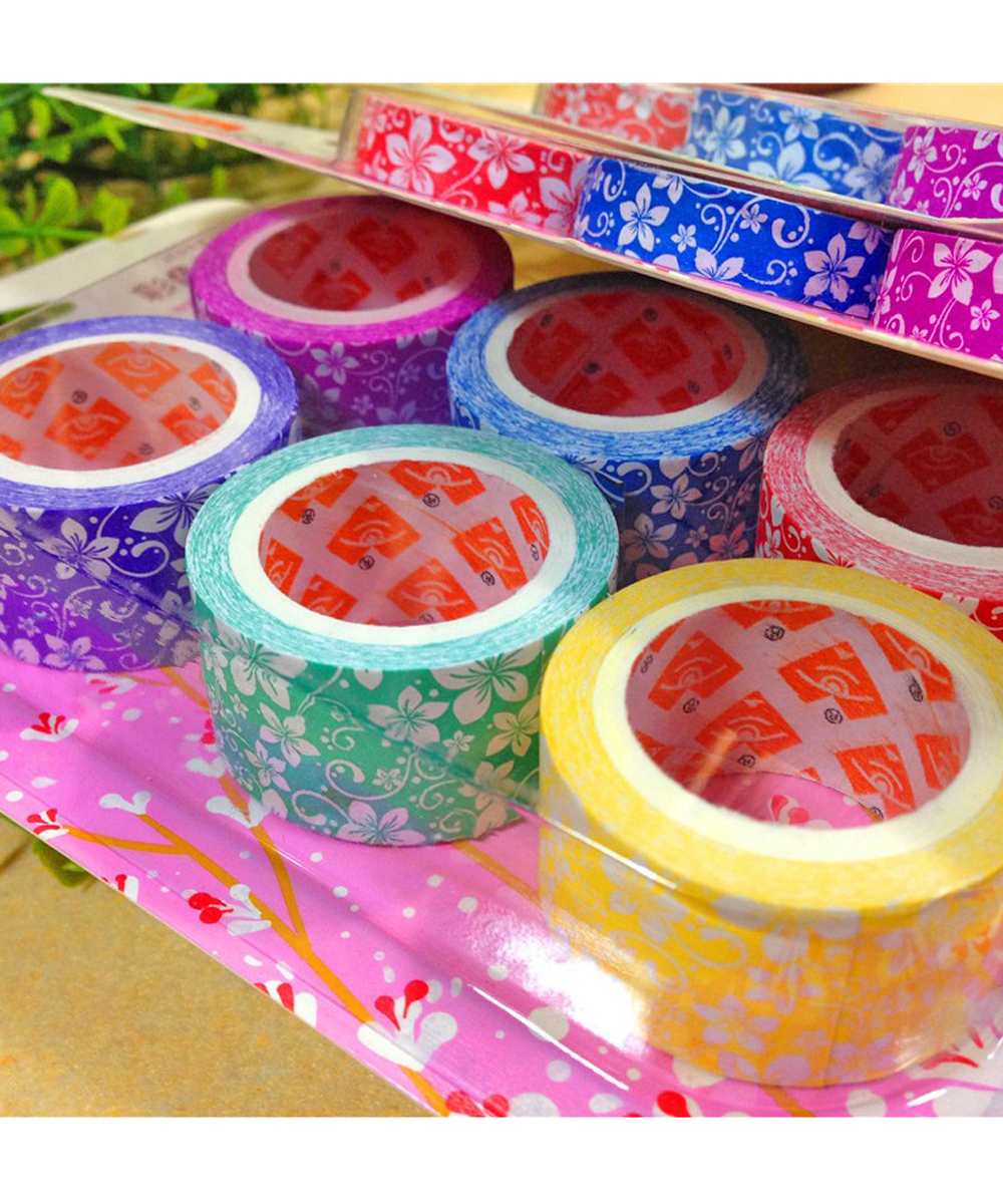 Flower Print Paper TapesPack of 615 MM Return Gifts Wala