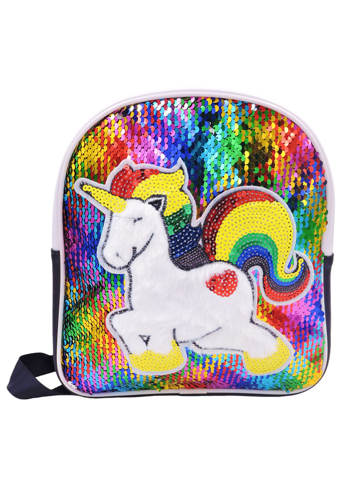 unicorn sequin backpack multicolor for kids return gifts unicorn theme