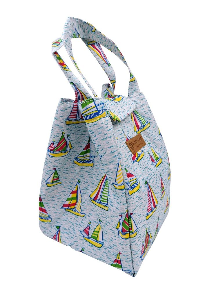 Ship print kids lunch bags for women office school