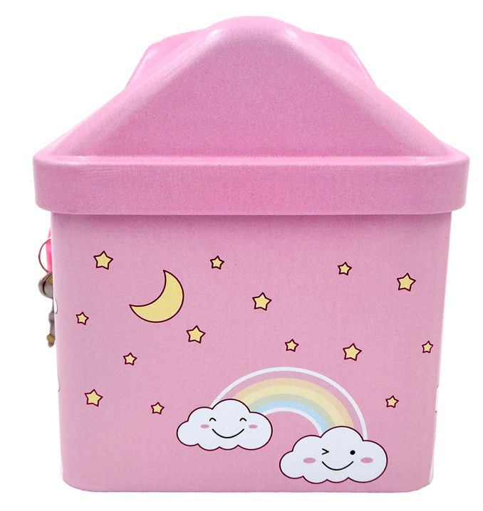 unicorn hut shape kids money bank with lock and key for kids return gifts