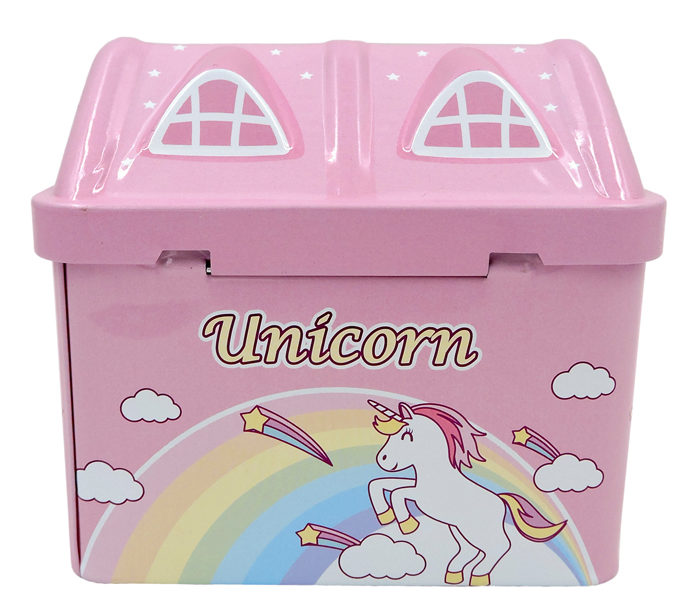 unicorn hut shape kids money bank with lock and key for kids return gifts