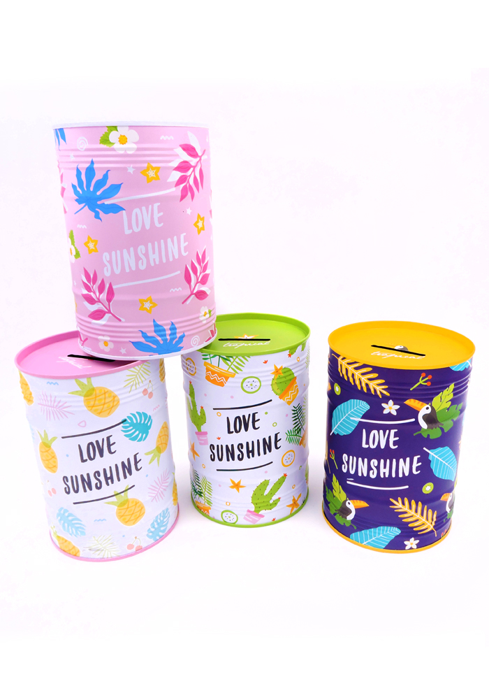 love sunshine metal piggy bank for kids-money bank