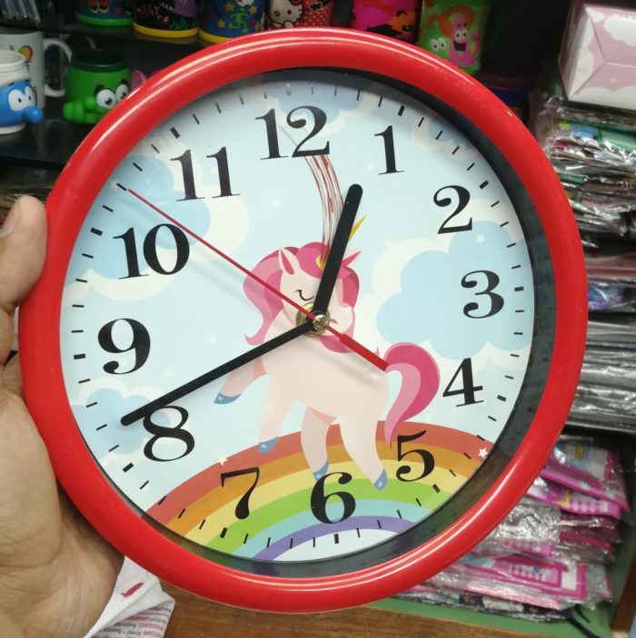 Unicorn theme wall clocks for kids return gifts online in india