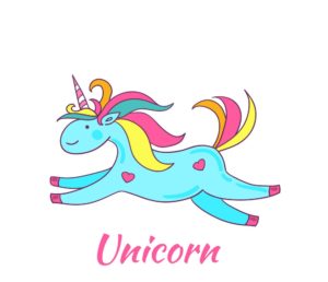 Hello i am the unicorn-flying-looking-for-unicorn-theme-return-gifts