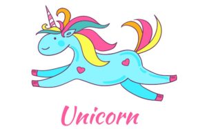 Hello i am the unicorn-flying-looking-for-unicorn-theme-return-gifts