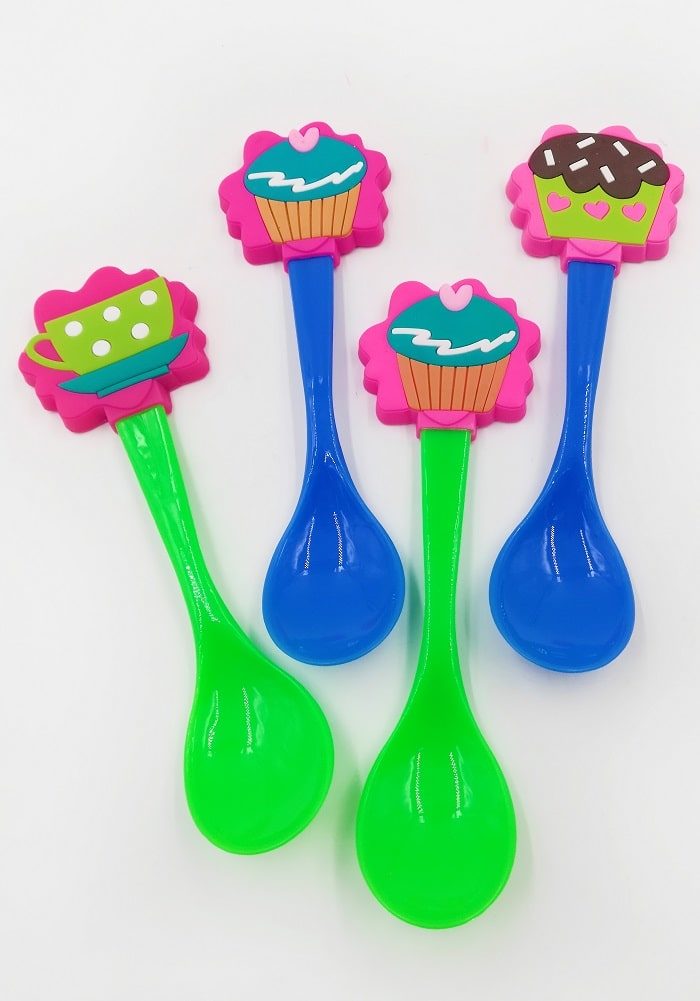 cup cake theme return gifts spoon lunch box