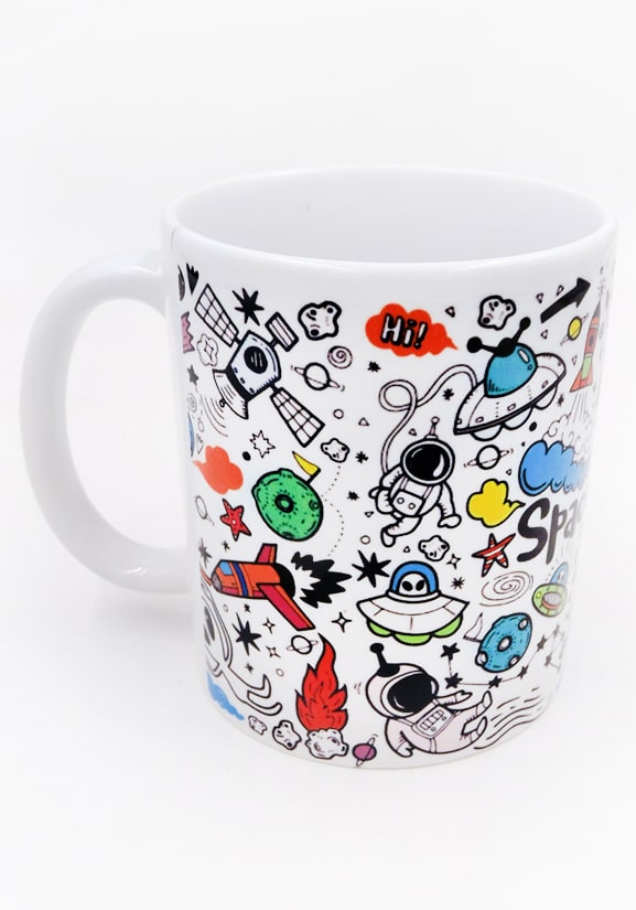 Space theme mug