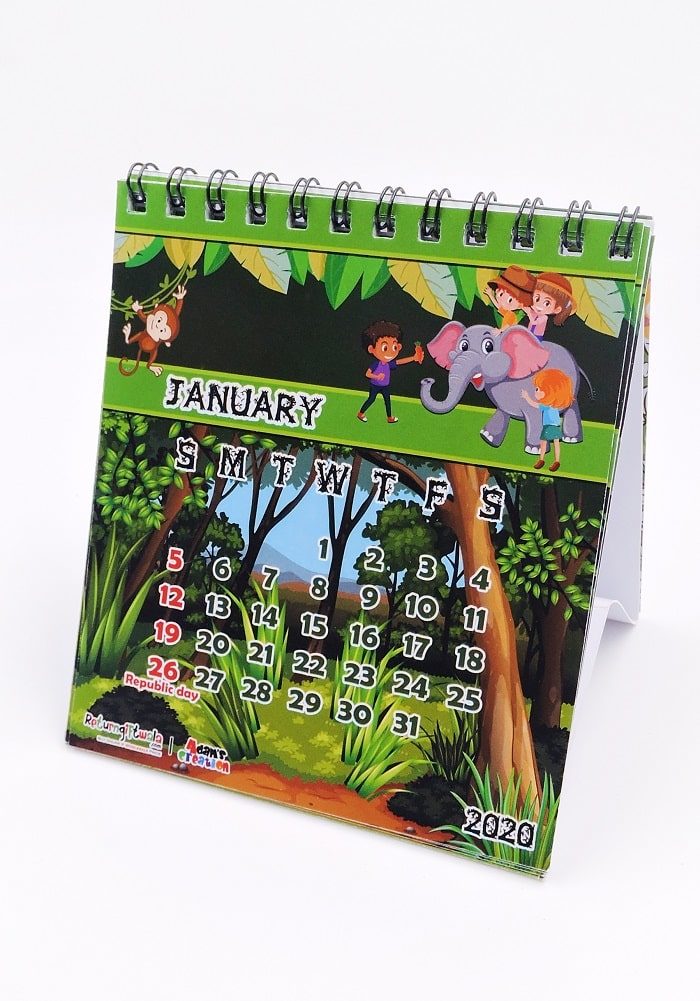 Animal theme ideas for return gifts calendars
