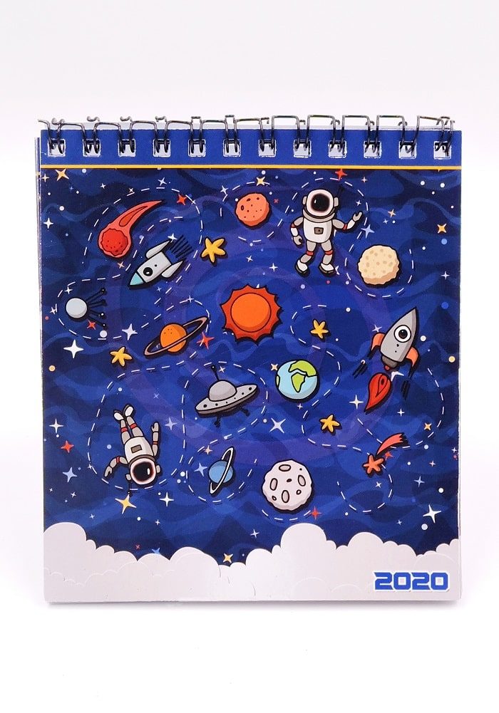 space theme birthday return gifts ideas- calendars