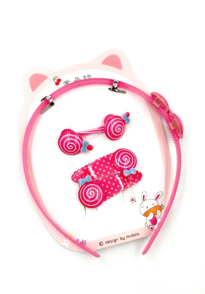 candy theme hair band set girls fashion accessories