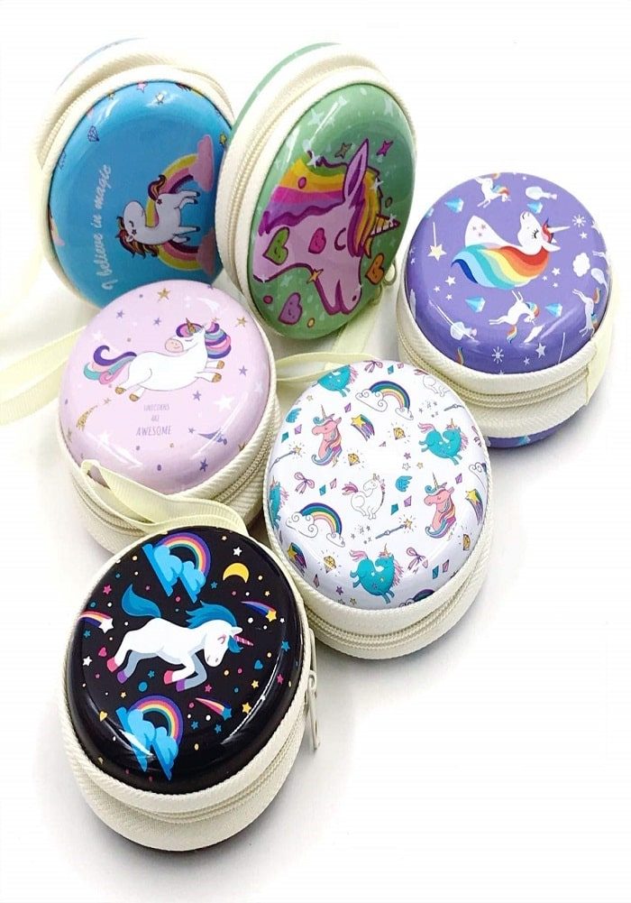 unicorn theme coin wallet metal wallet pouch zipper purse box online india