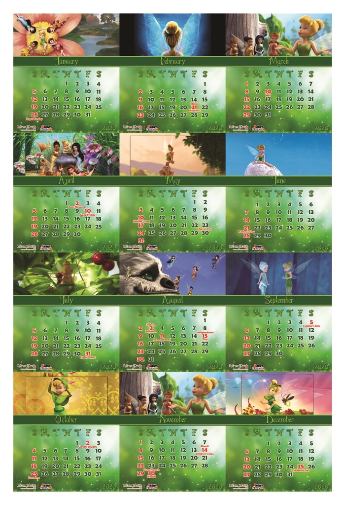 tinker bell theme return gifts calendars customizable online india shopping