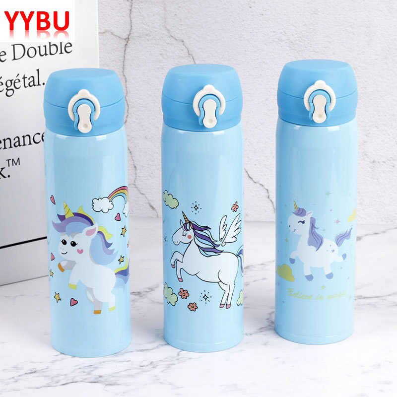 Buy wholesale Children's stainless steel water bottle - Unicorn