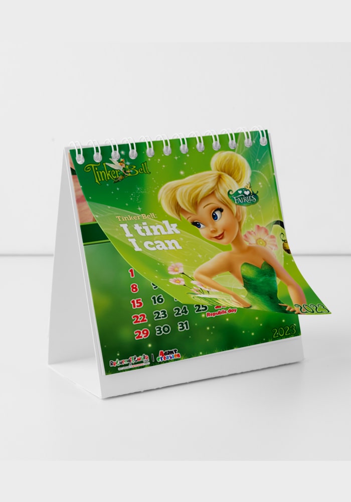 tinker bell calendars paper gifting desktop for birthday return gifts