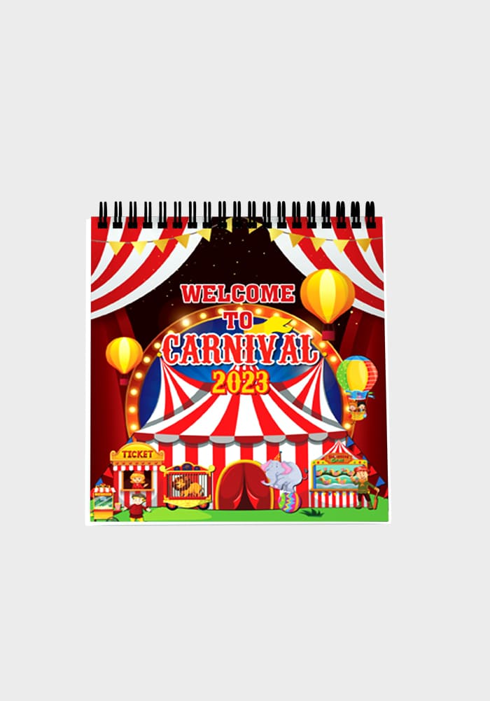 carnival calendars paper gifting desktop for birthday return gifts