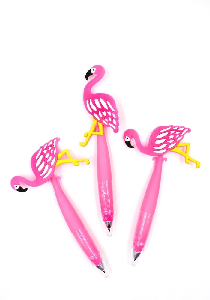 fancy cute cartoon pens flamingo theme return gifts birthday party