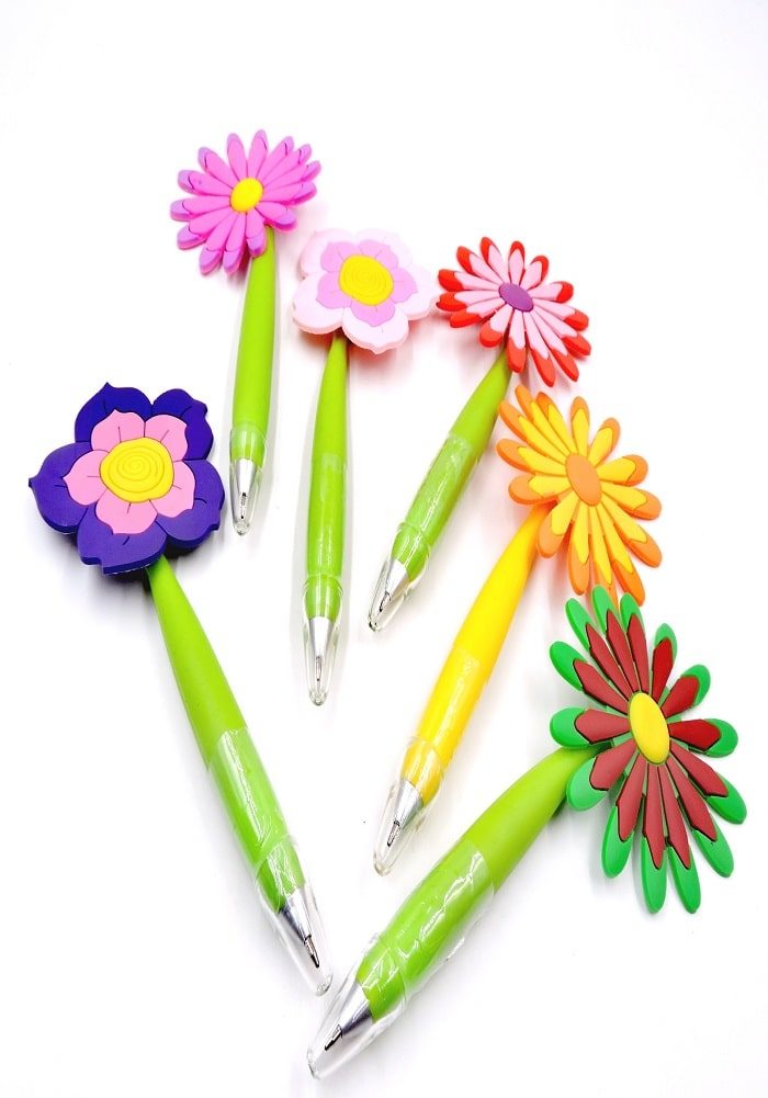 flower theme pens ball pen