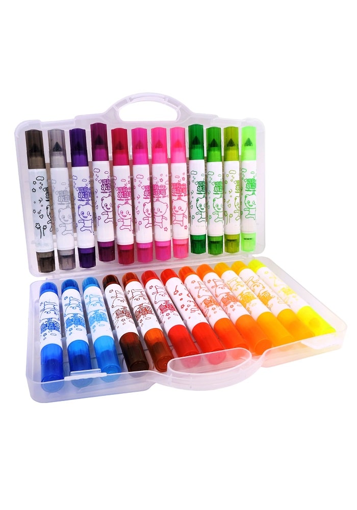 Pack of 24 Fancy Sketch Pens Marker Set with StampsSALE