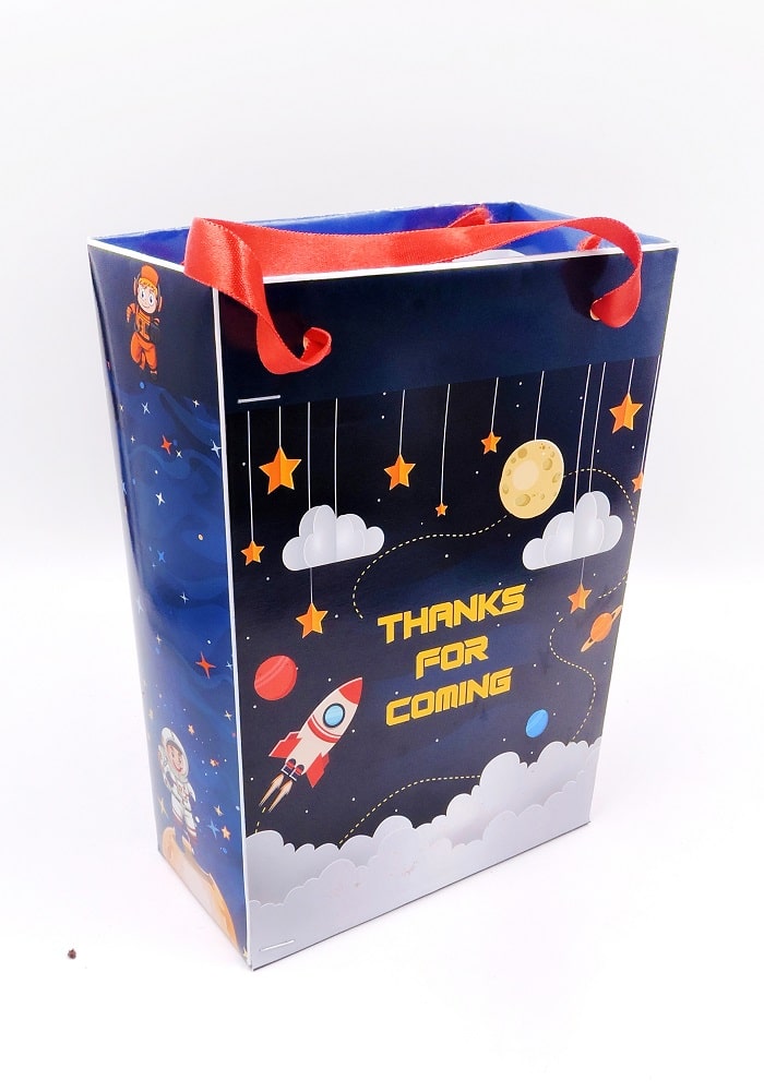 space theme paper bags