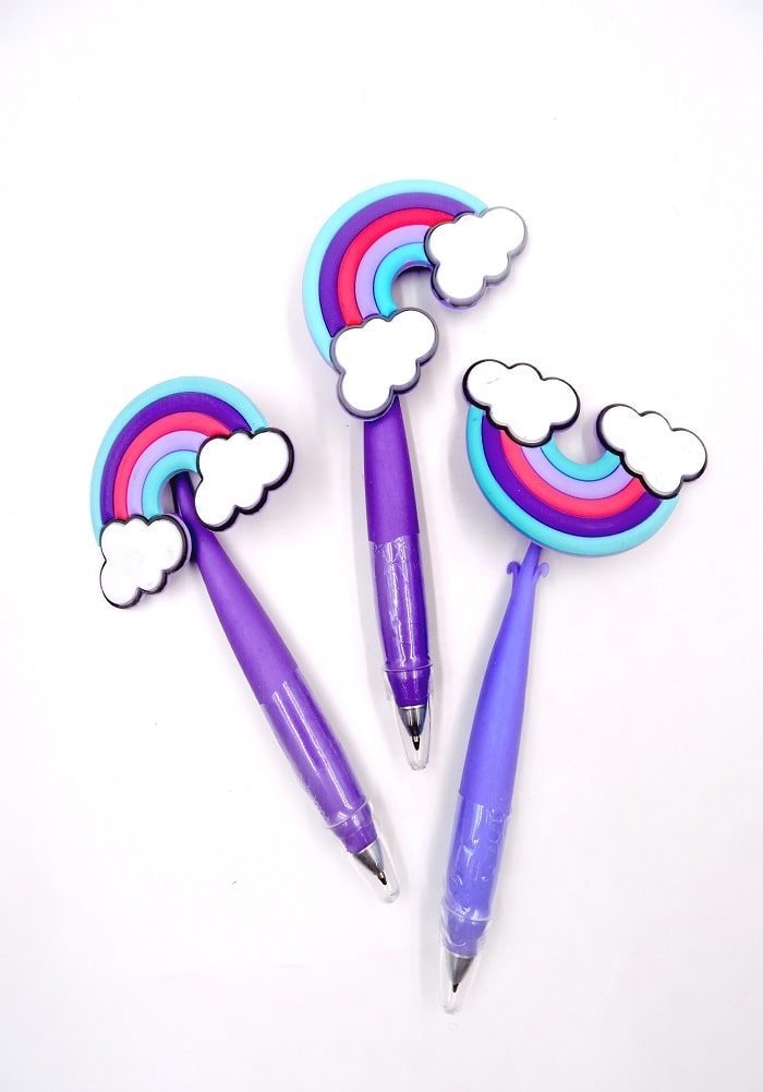 rainbow theme pens