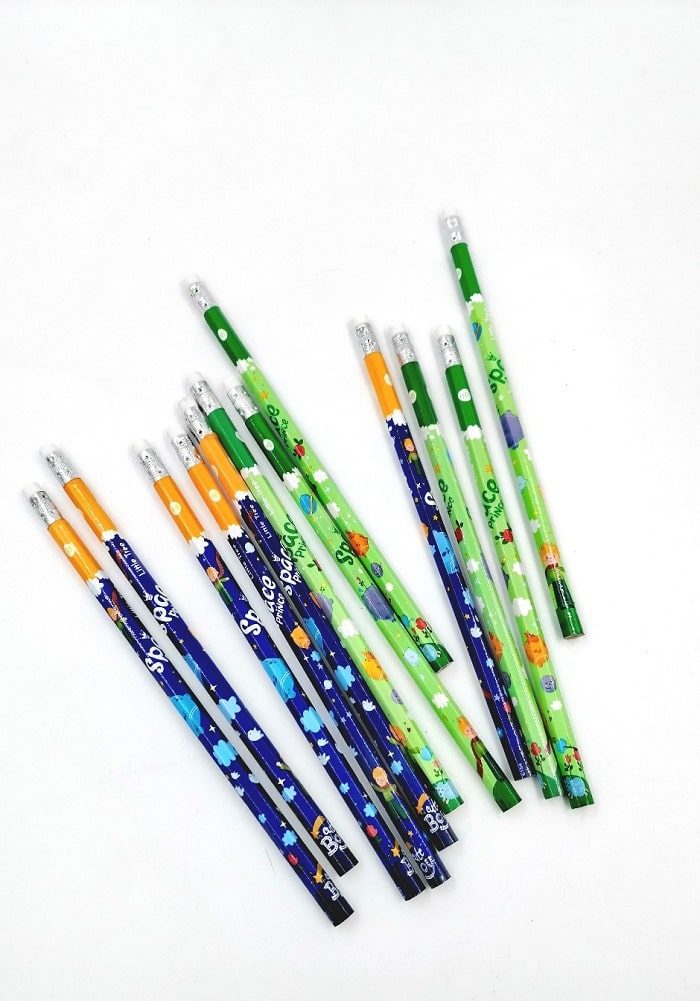 space theme pencils return gifts birthday