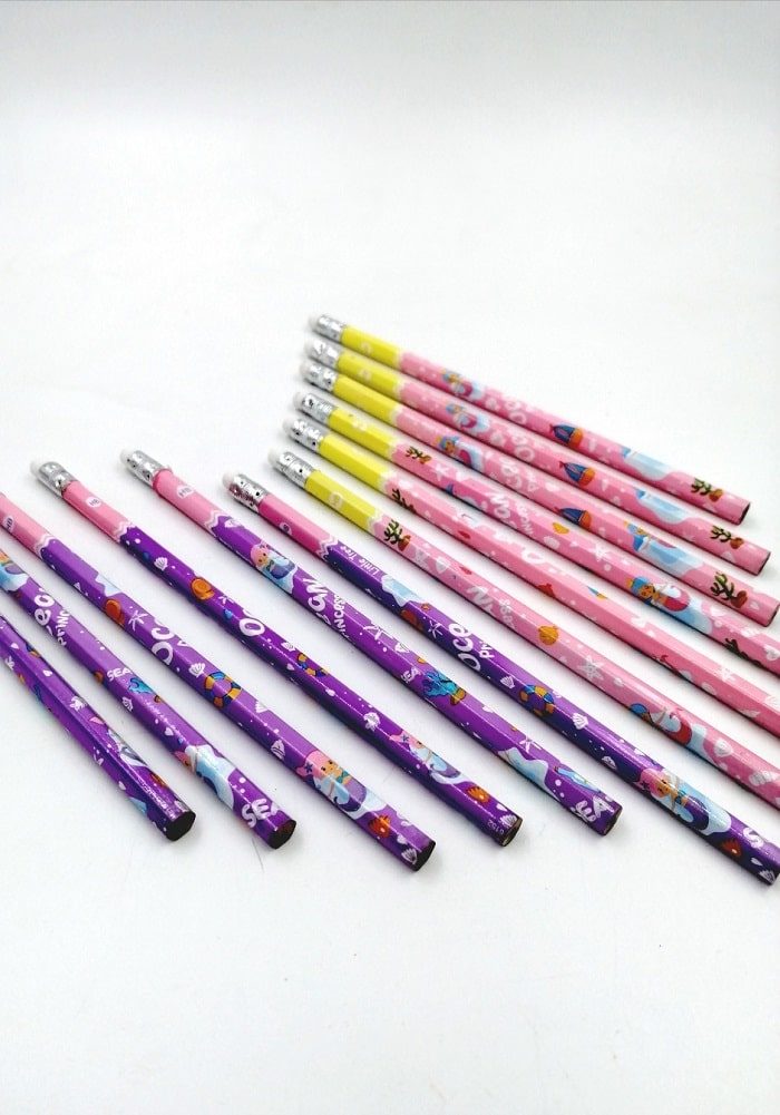 Pack of 12 Mermaid Theme HB Pencil with Eraser 1