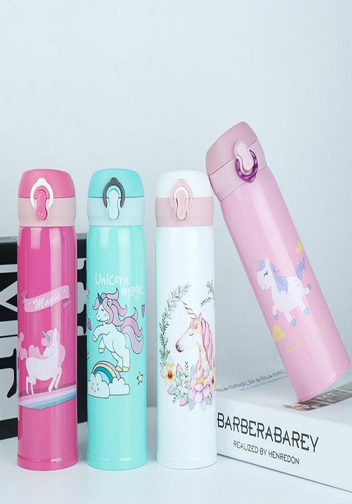 unicorn theme steel bottle flask return gifts