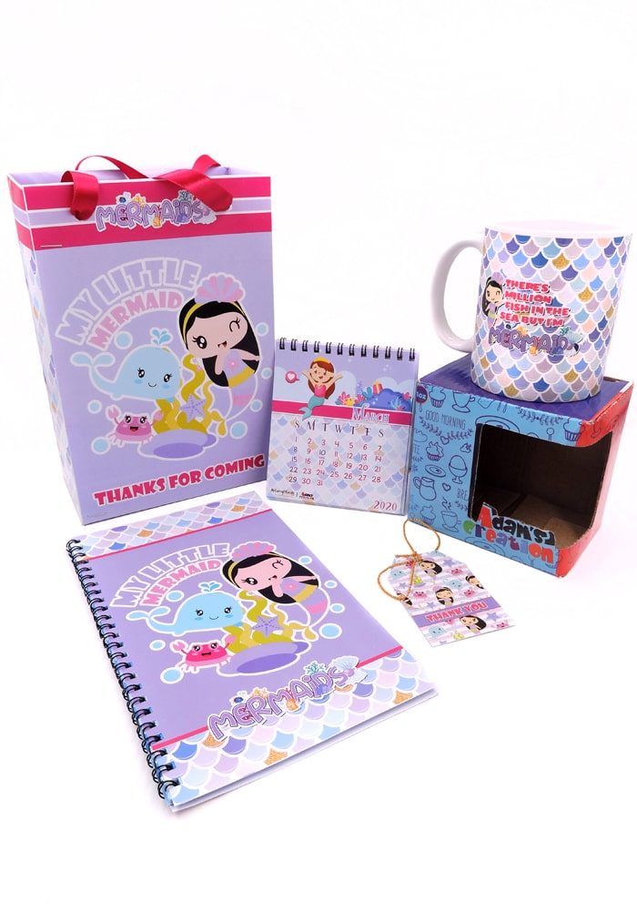 mmermaid theme birthday return gifts combo