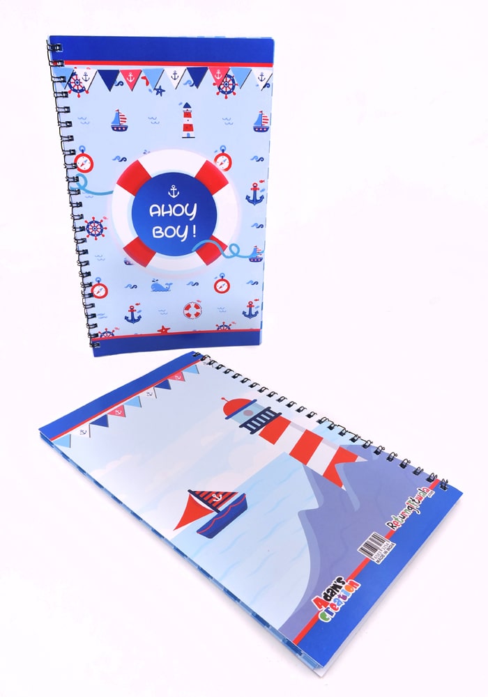 nautical theme diary for party favor