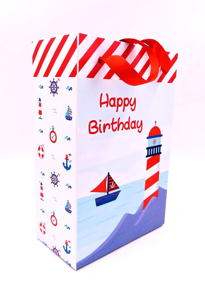 nautical theme paper bag for return gifts