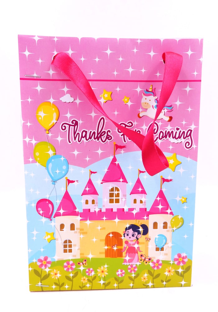 princess theme return gifts paper bag