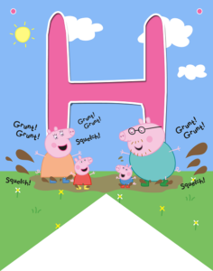 Peppa Banner Birthday party