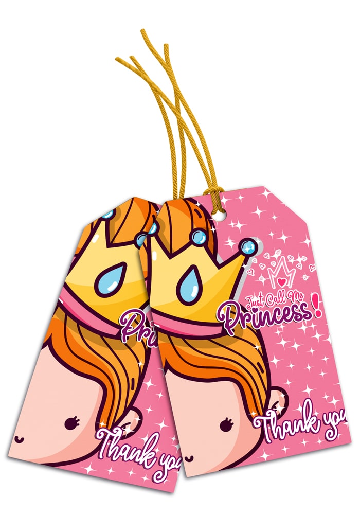 princess theme thank you cards
