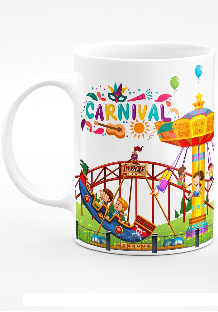 carnival theme coffee mug