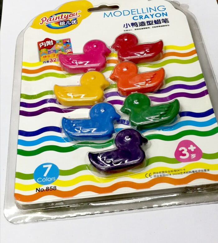 duck theme return gifts crayons for birthday or coloring