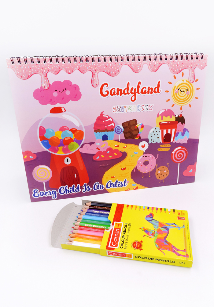 candy land theme birthday favors drawing book