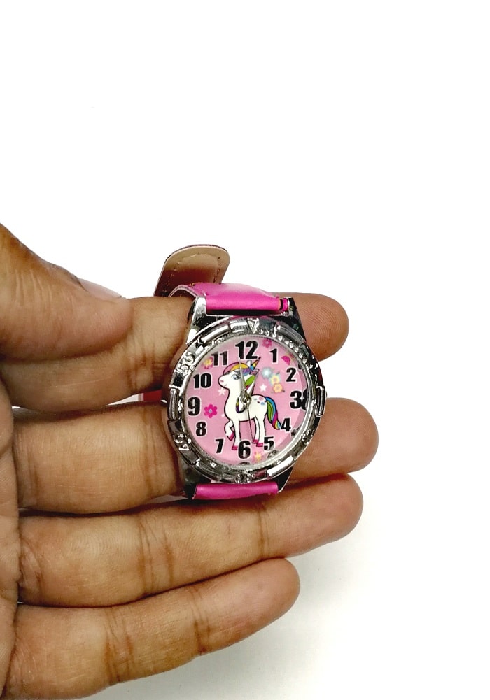 unicorn theme wrist watch for kids