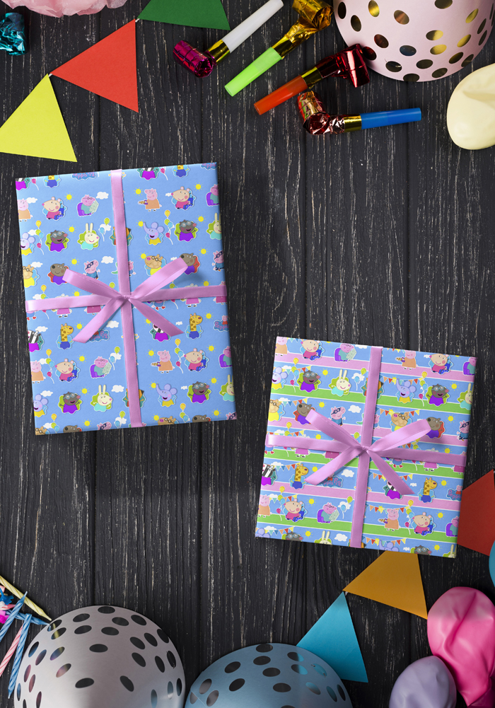 peppa pig gift wrapping sheets