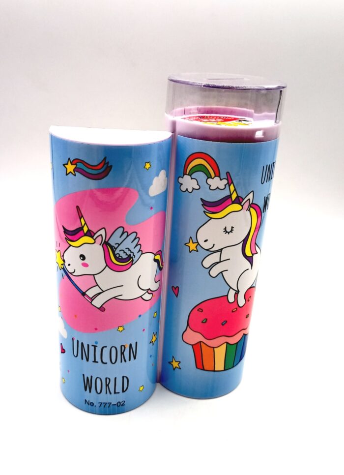 unicorn pencil case blue color organizer-min