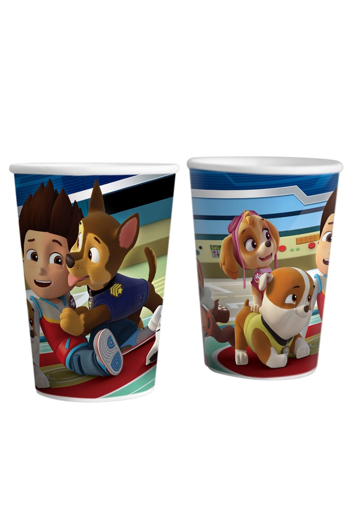 paw patrol theme paper cups
