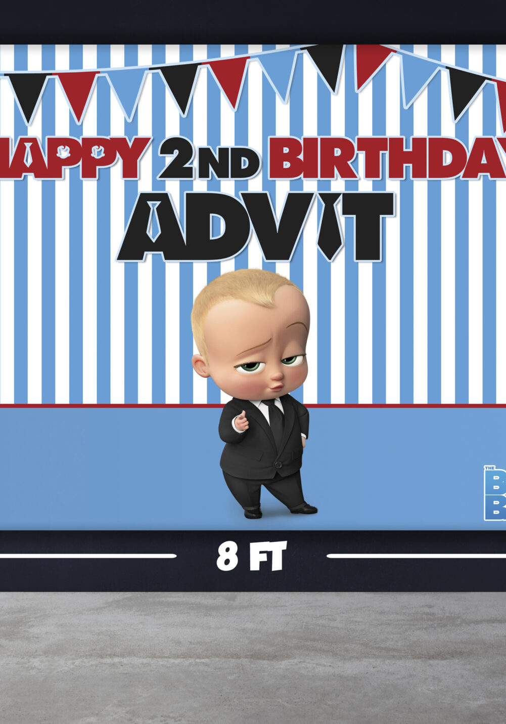 boss baby backdrop for party